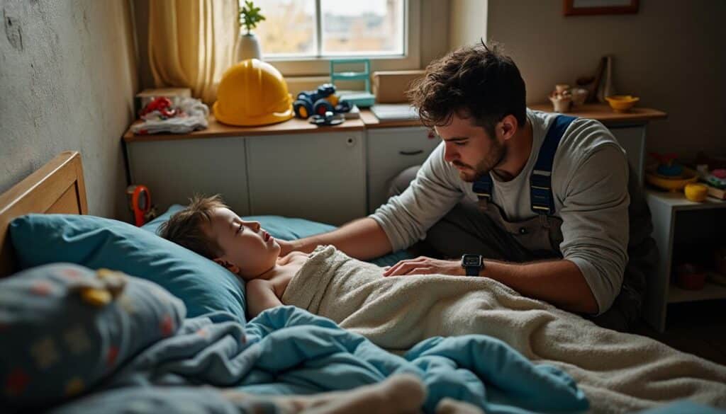 Jour pour enfant malade dans le BTP : droits et démarches ouvriers