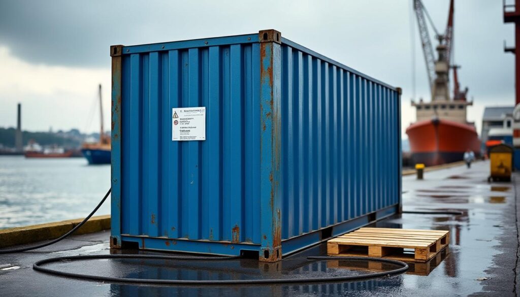 Minicontainer : solution compacte et maniable pour stockage maritime