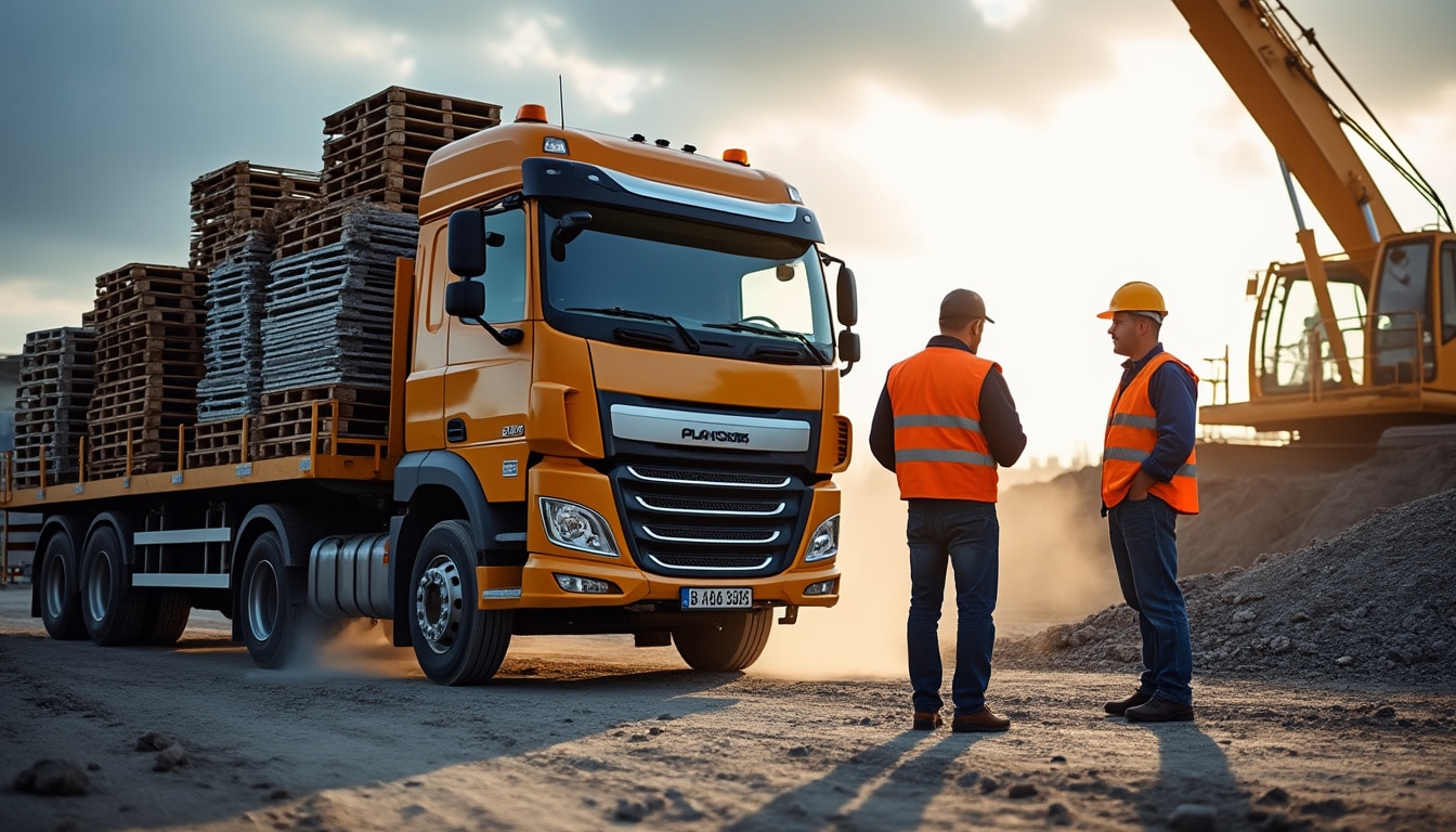 Illustration: Pourquoi choisir le transport par camion plateau pour vos besoins spécifiques ?