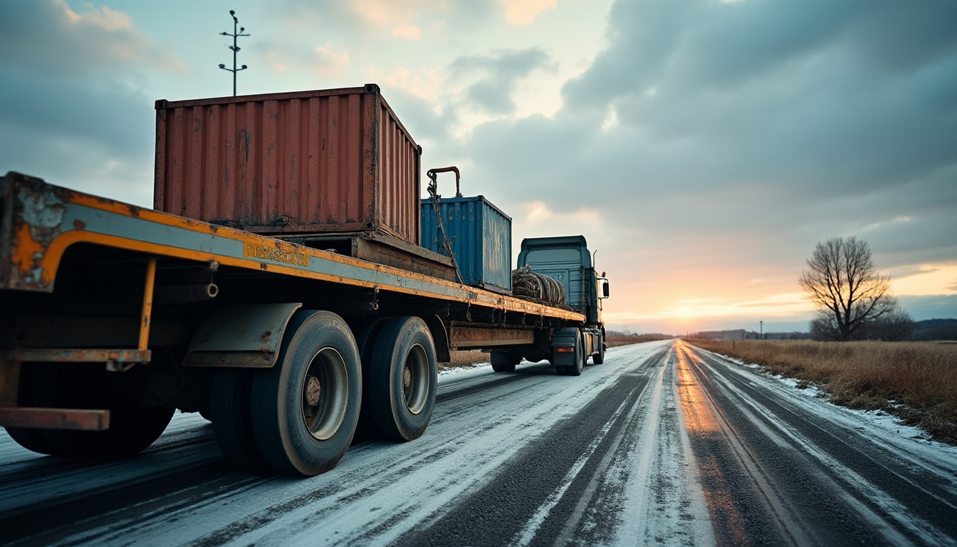 Transport par camion plateau : solution rapide et sécurisée