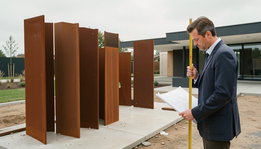 Tôles en acier Corten : usages, épaisseurs et limites
