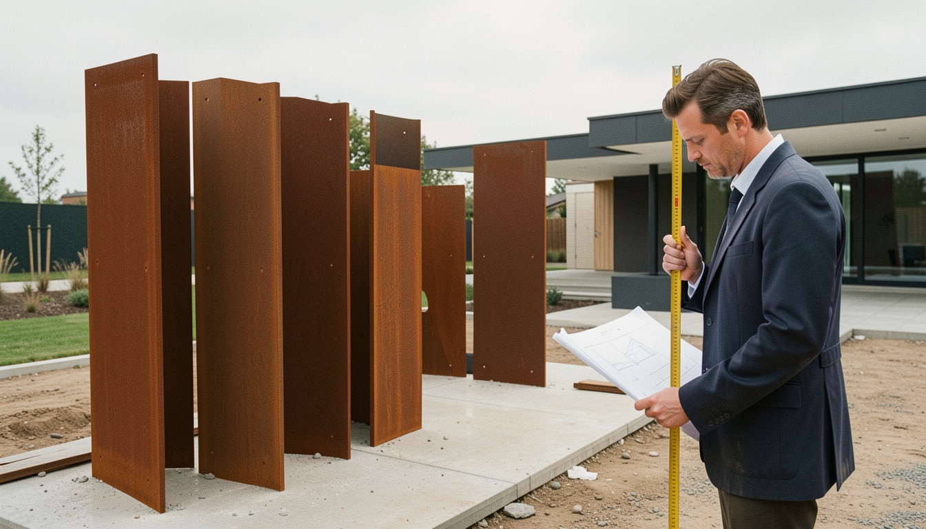 Tôles en acier Corten : usages, épaisseurs et limites