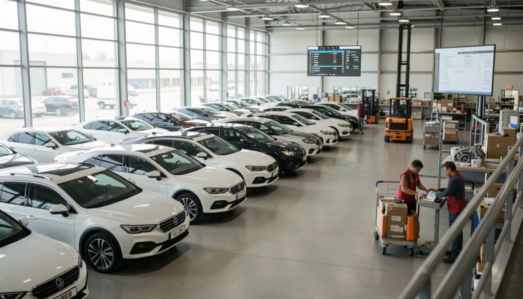 Logistique automobile : flux, délais et performance